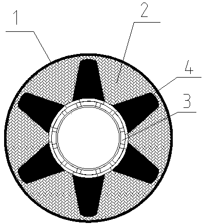 Insulation pipe fitting elbow containing high-density polyethylene reinforced bracket and manufacturing method