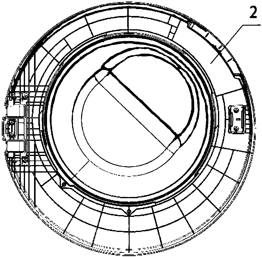 Glass window of washing machine, processing method and washing machine