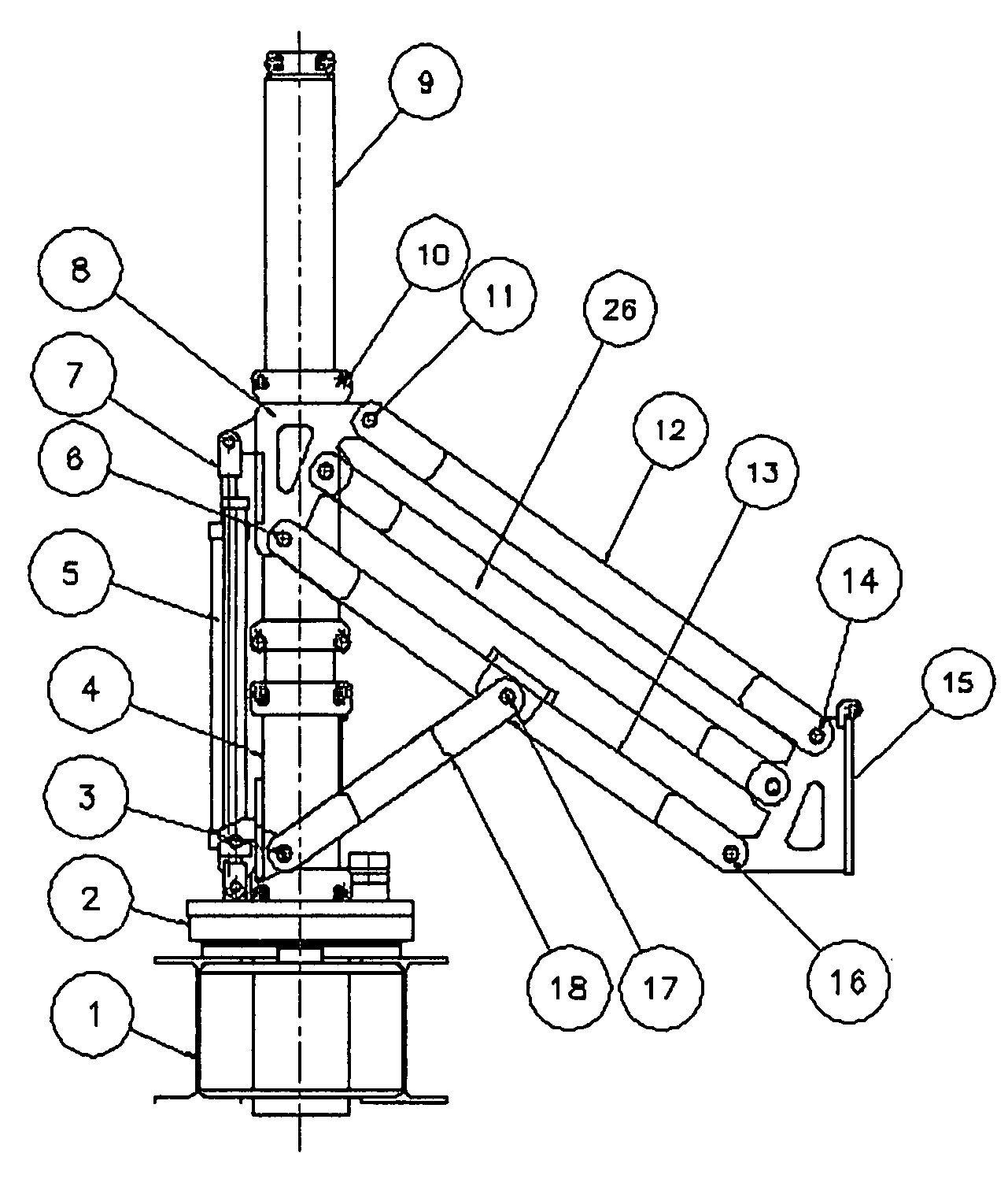 Articulated arm assembly