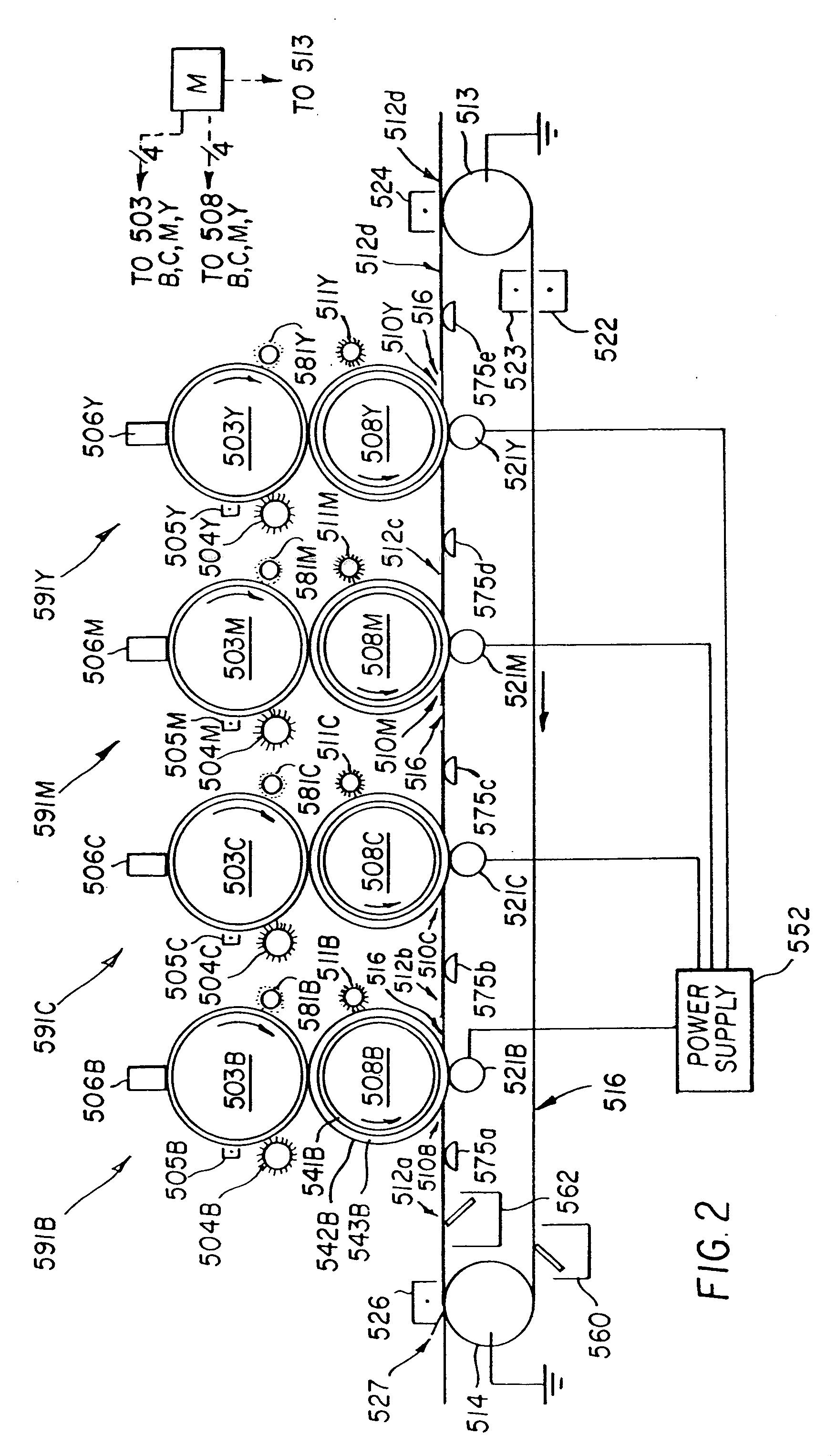 Electrostatographic apparatus having transport member with high friction layer