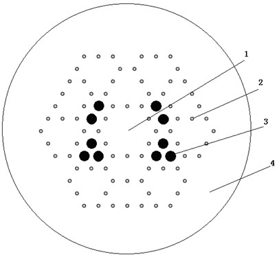 Bendable all-solid-state single-polarization photonic band gap optical fiber with core diameter of more than 45 microns