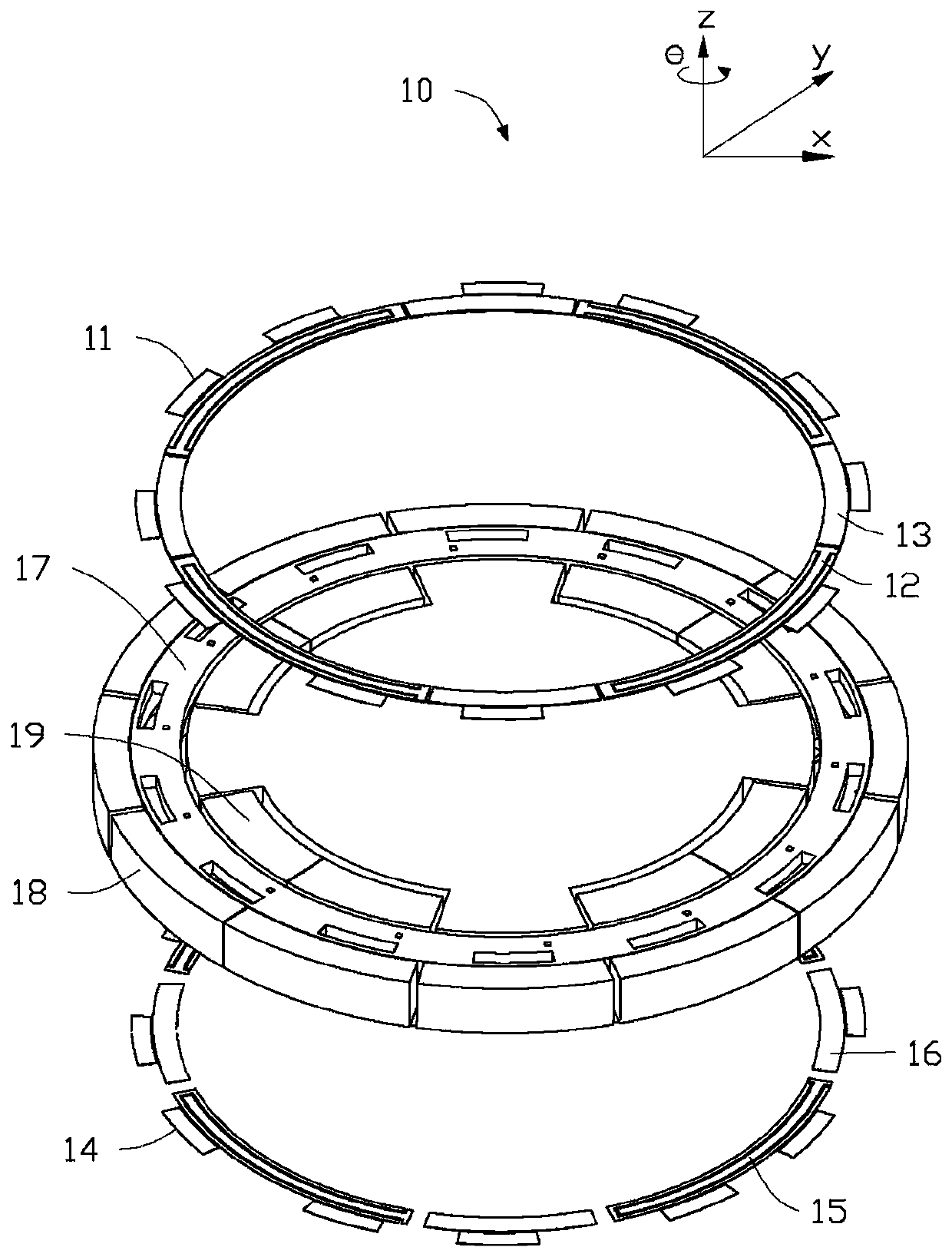 Electronic commutation control system and control method of variable capacitance electrostatic motor