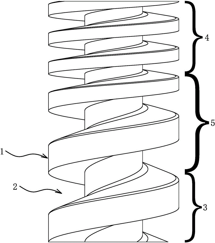 Screw of screw vacuum pump