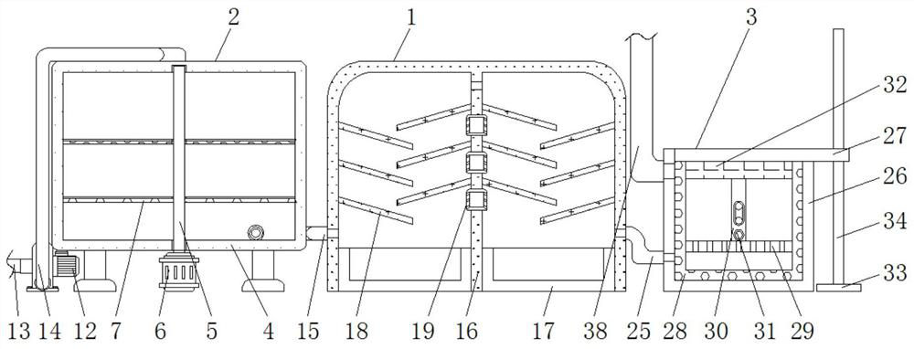 Industrial flue gas desulfurization and denitrification equipment with effective catalysis for cement production