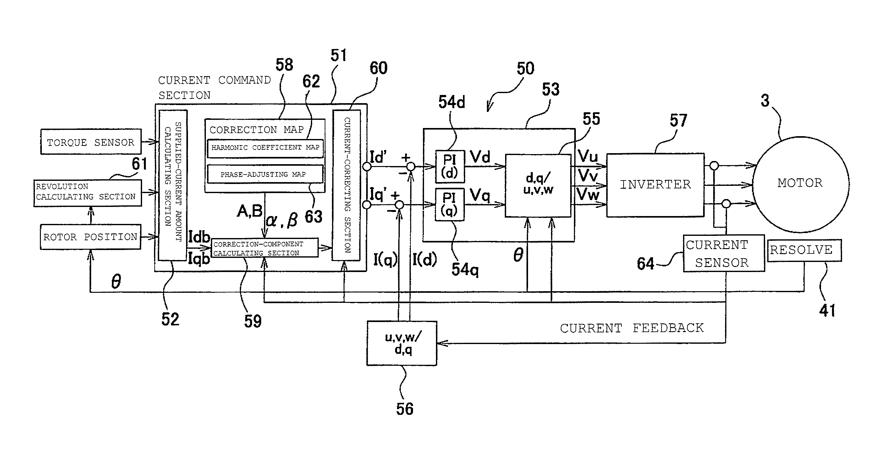 Brushless motor control method, brushless motor control device and electric power steering apparatus