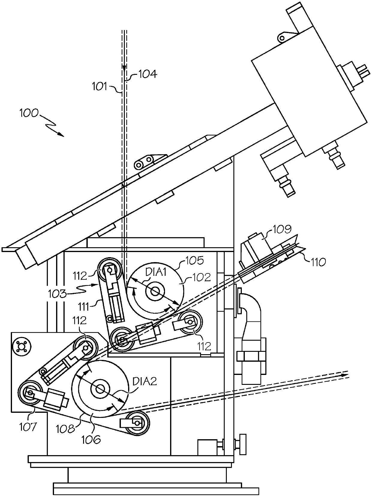 Integrated capstan and apparatus for screen testing an optical fiber