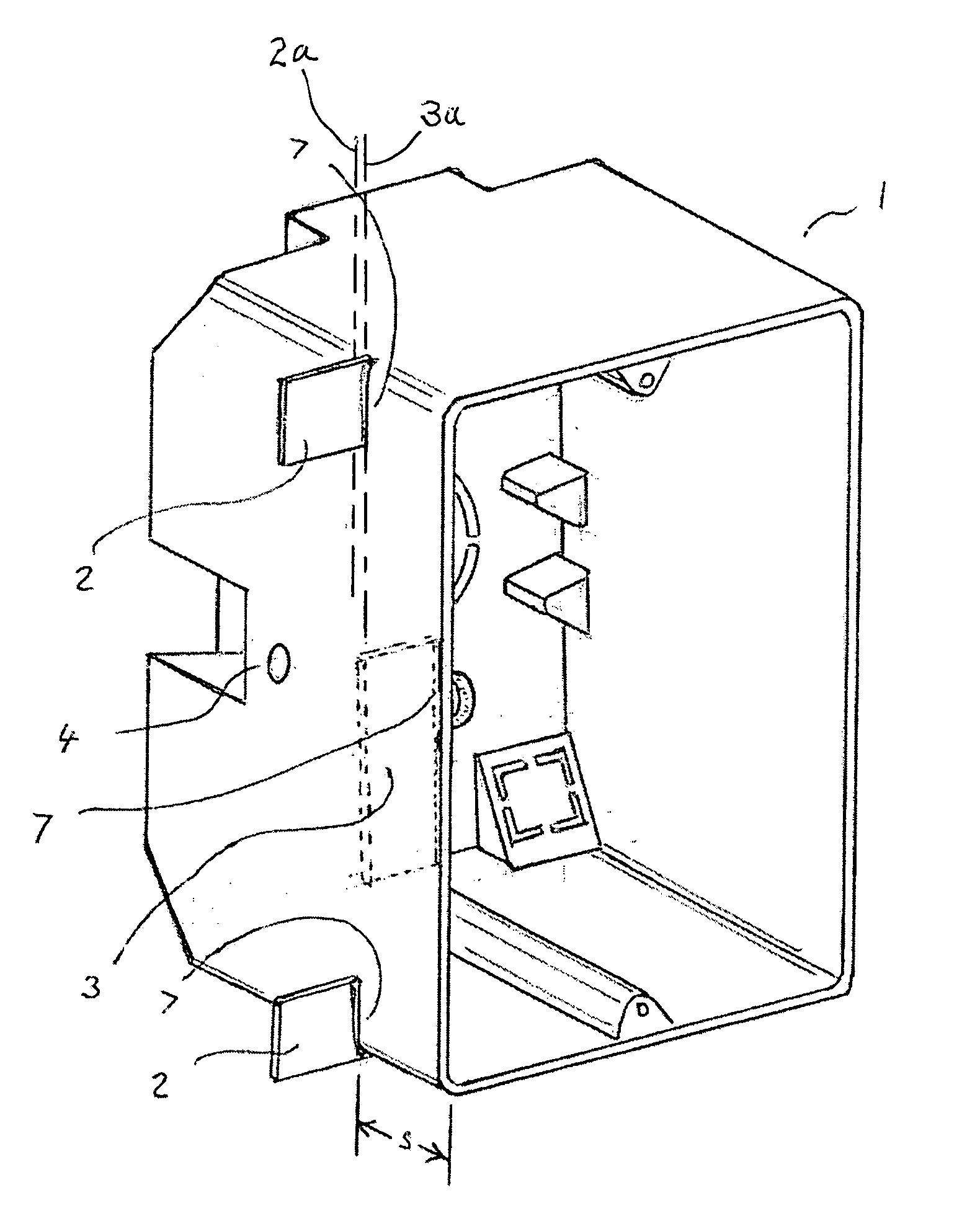 Electrical box for single fastener attachment