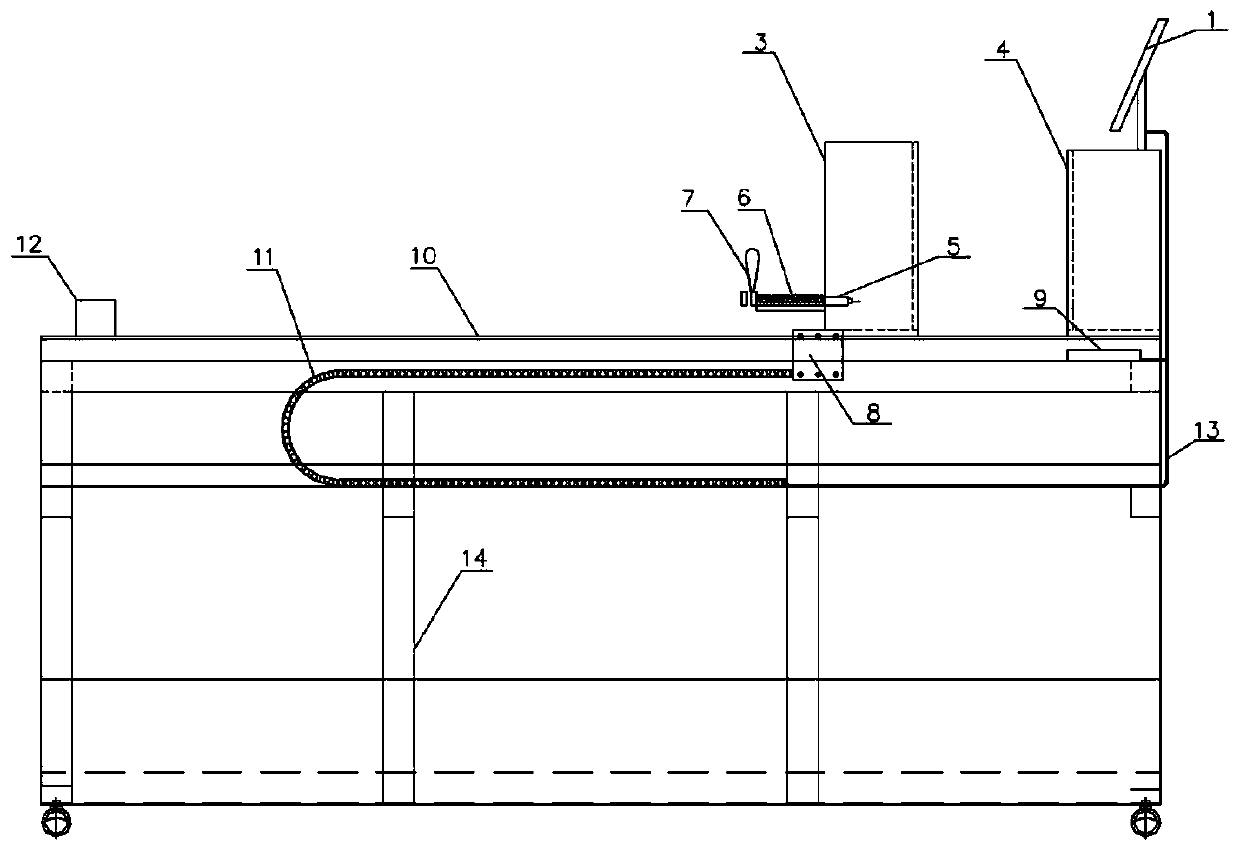 Glass wool measuring tool for filling insulation box of LNG thin film type maintenance system