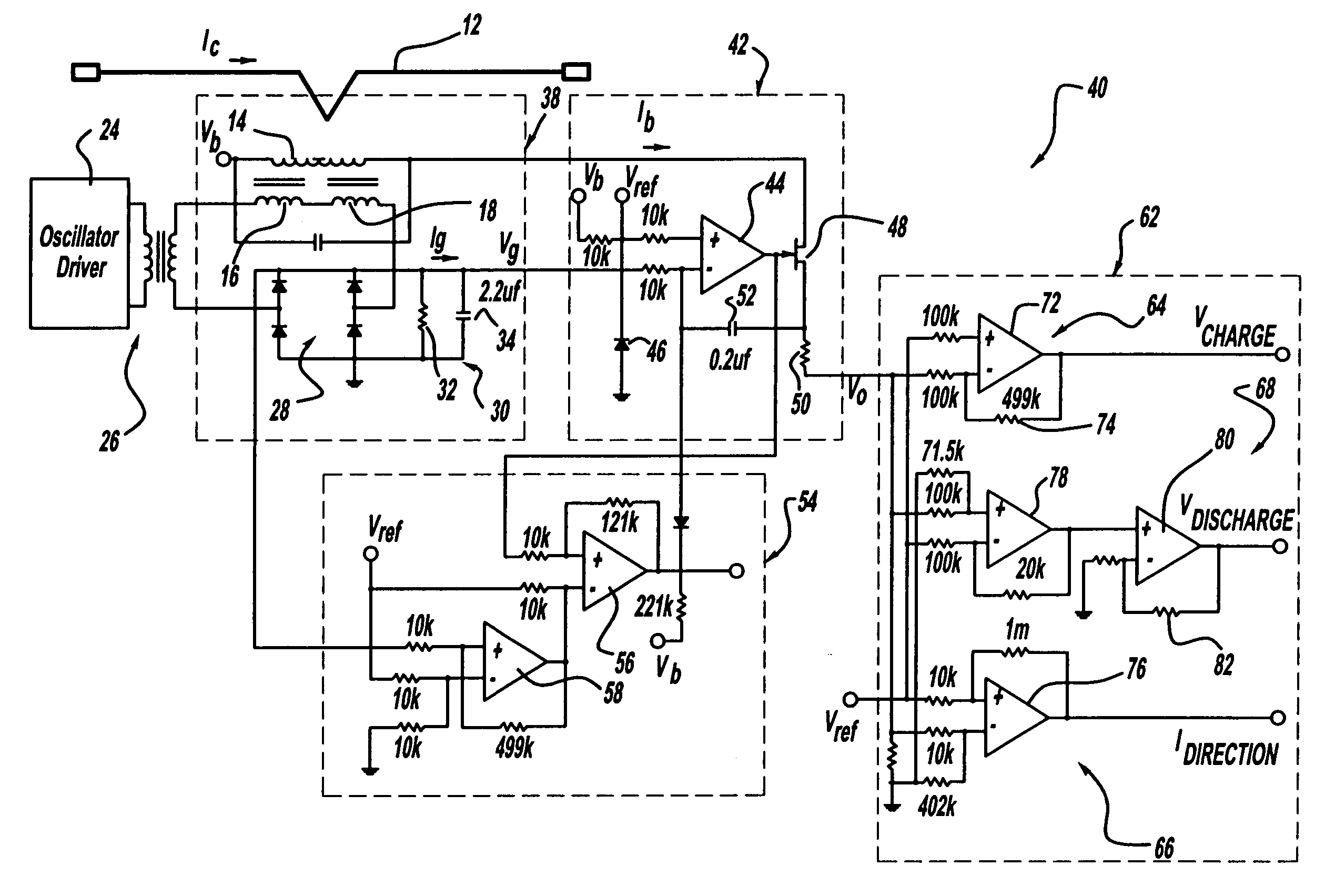 Current monitoring/control circuit