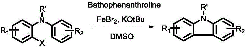 Method for synthesizing N-substituted carbazole