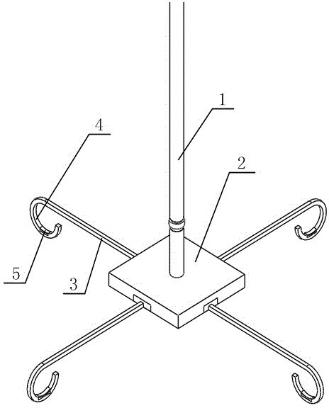 Infusion bracket capable of automatically alarming