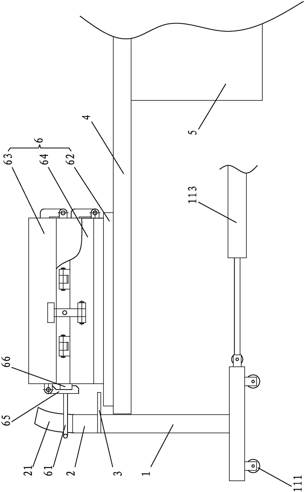 Horizontal shaft type automatic mold opening device and injection molding machine for a disc type injection molding machine