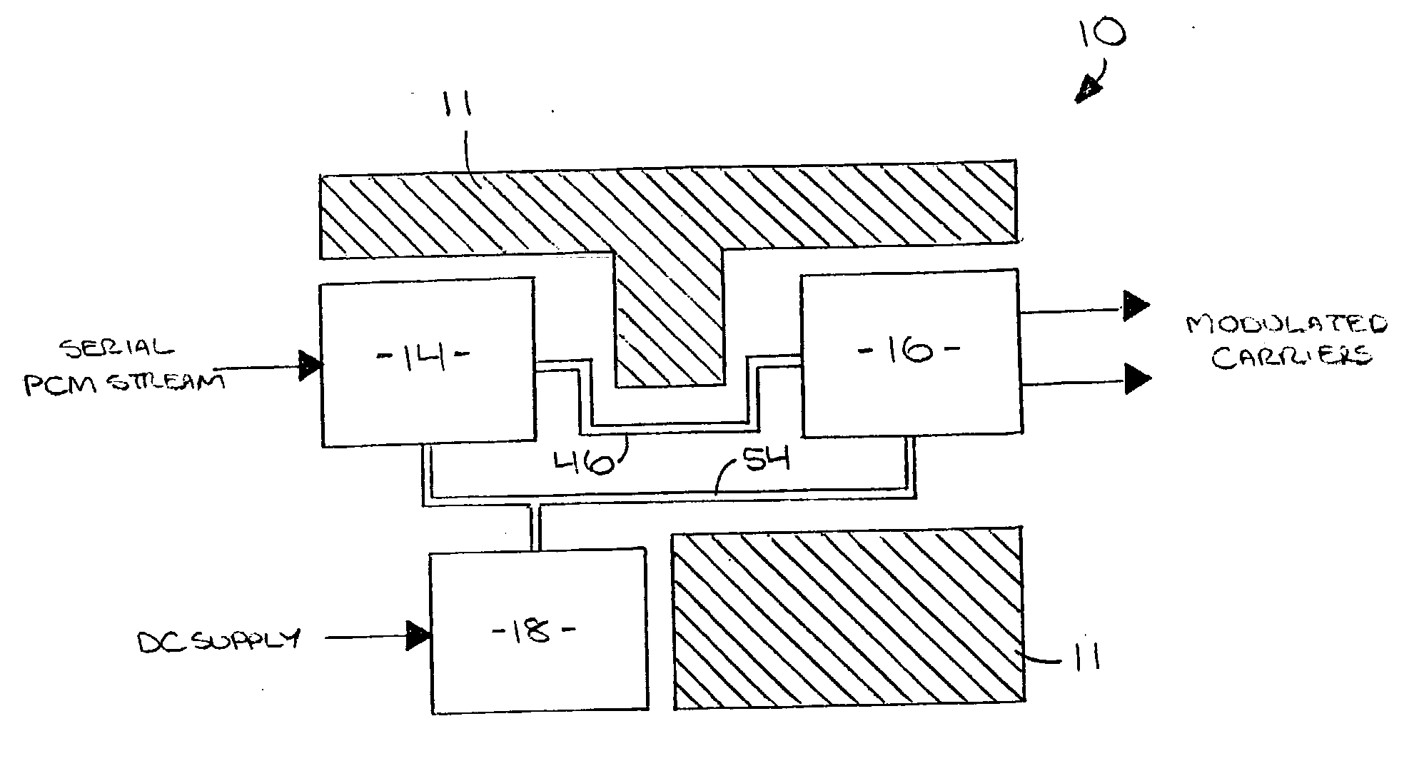 Distributed data transmitter