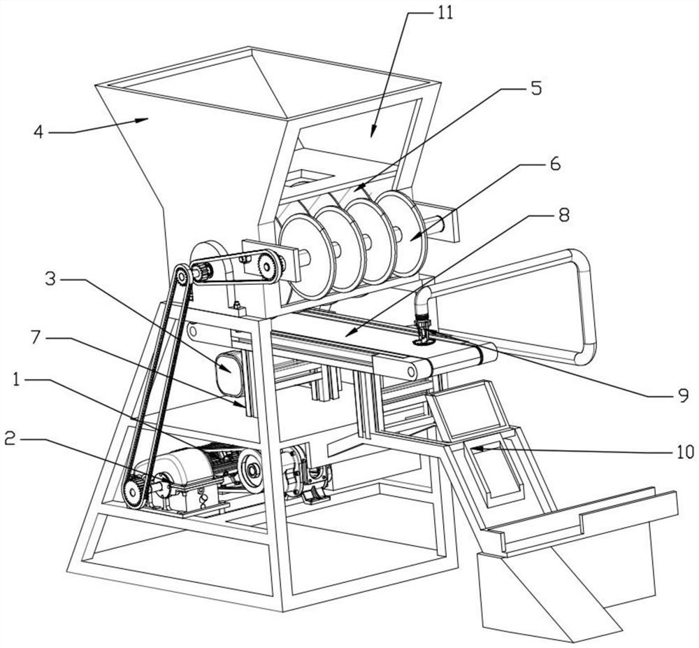 Seed potato dicing machine