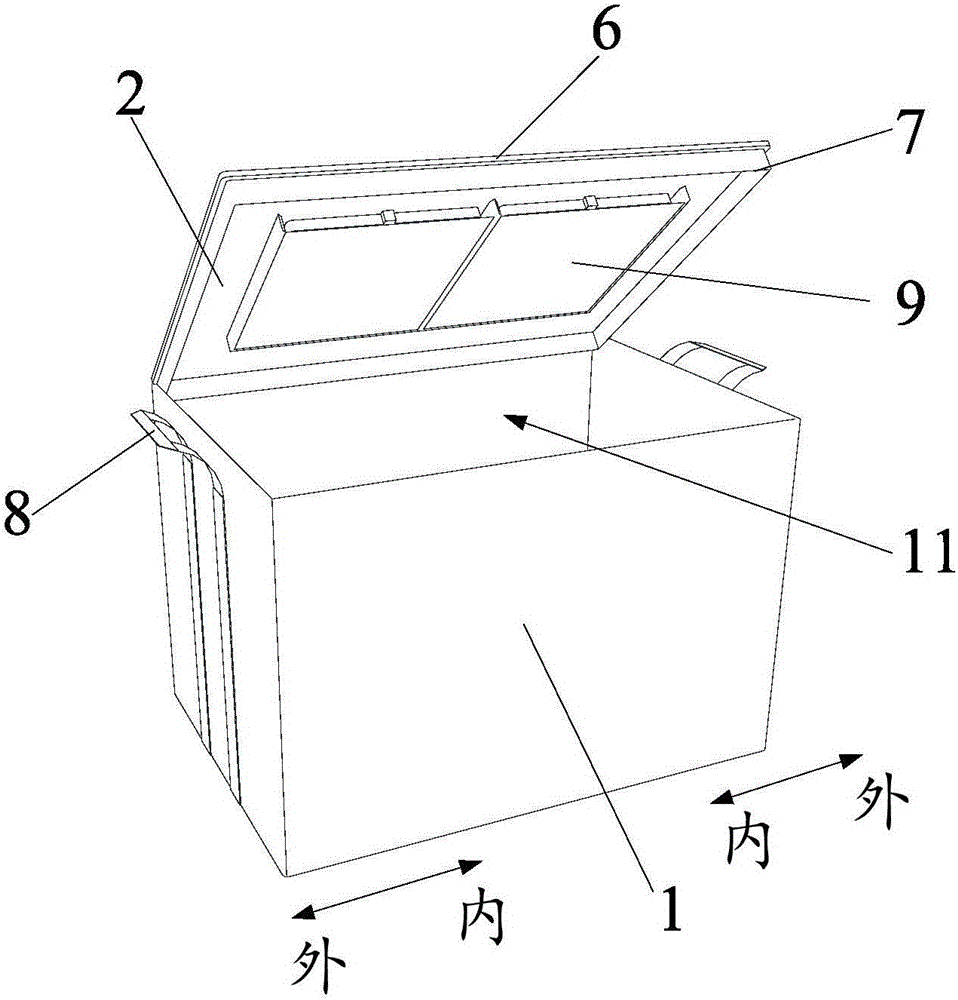 Cold-chain transportation cold preservation box and manufacturing method thereof