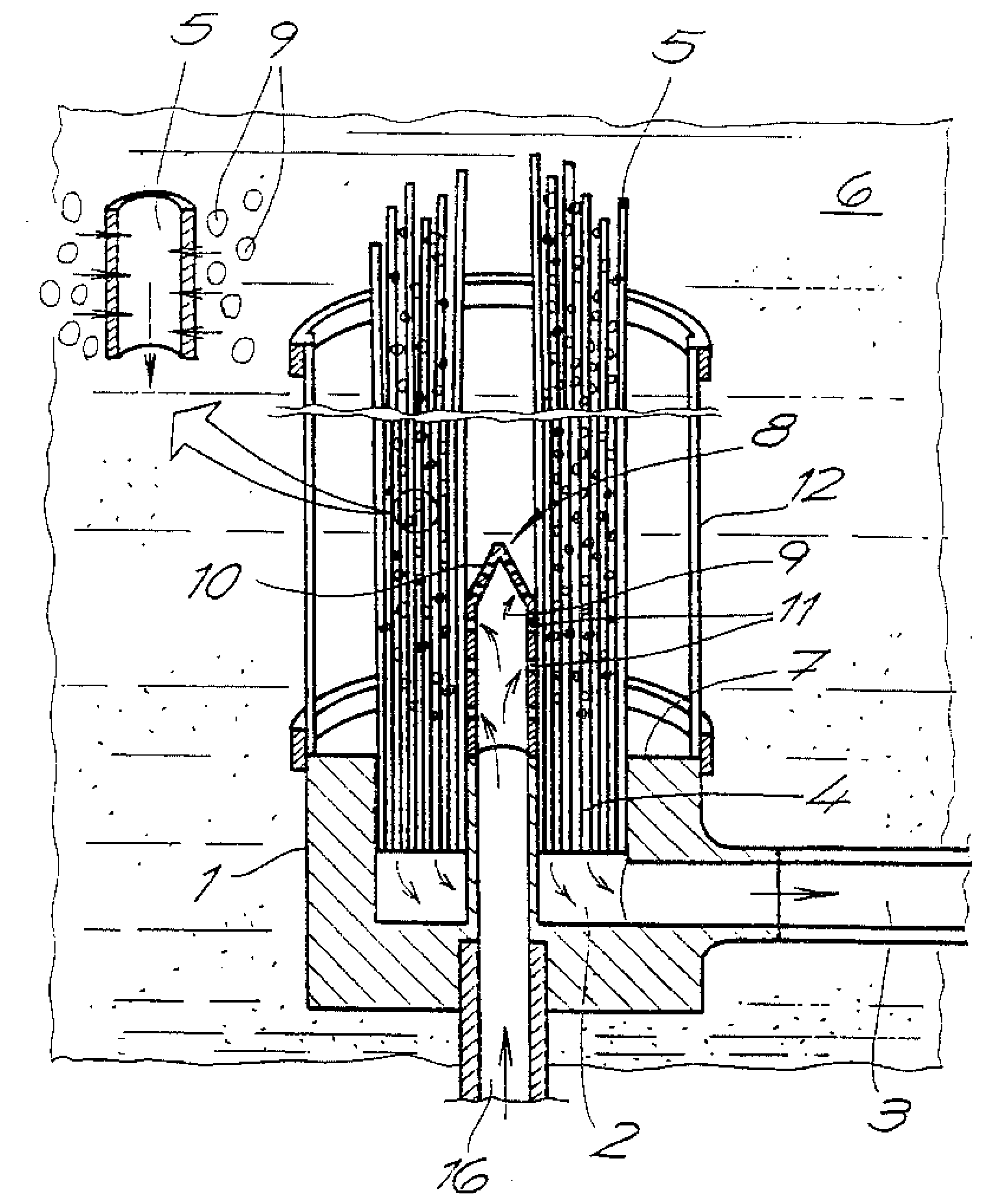 Membrane filter for water treatment