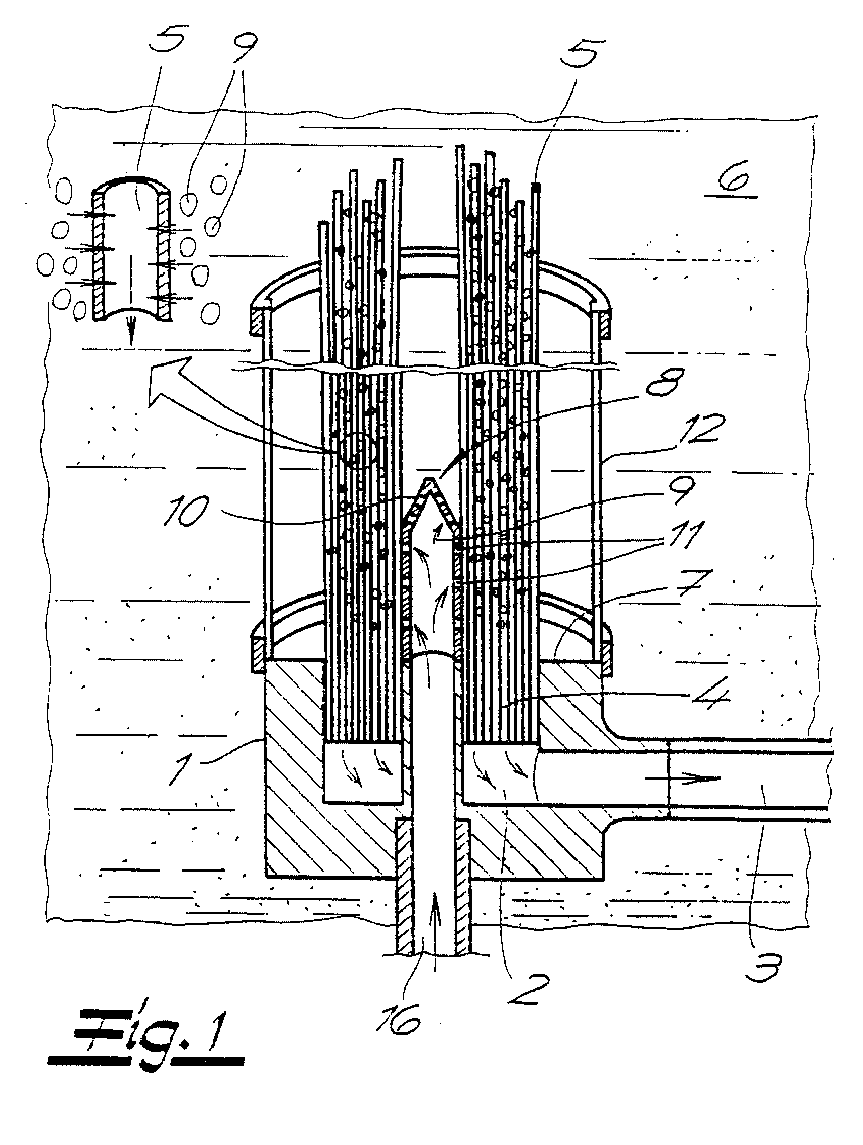 Membrane filter for water treatment