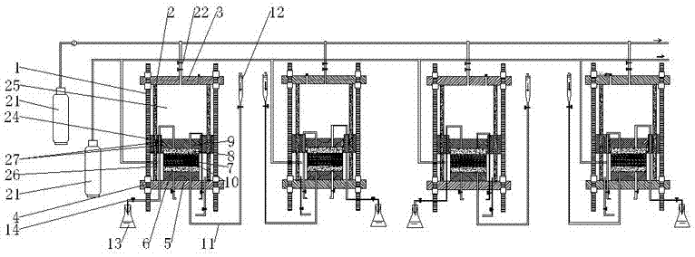 Multi-connected flexible wall permeameter