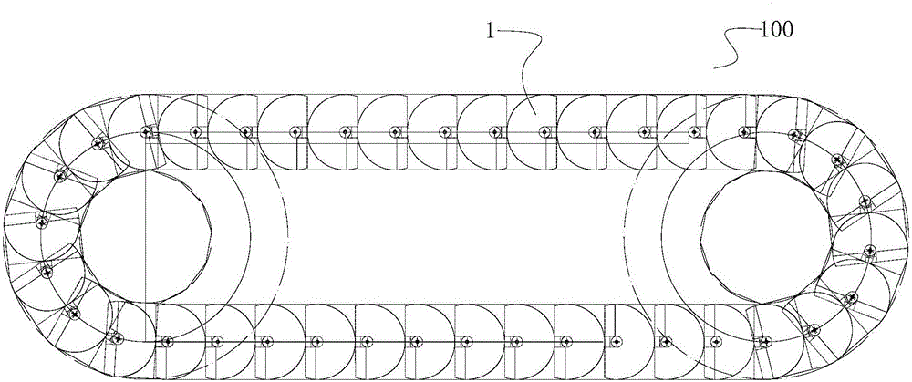 Chain type engine assembly line