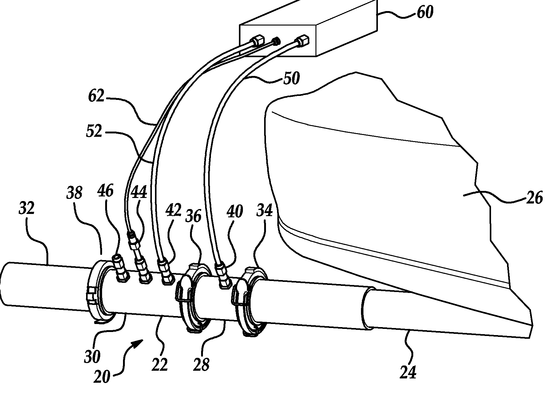 Portable vehicle exhaust flow sensor