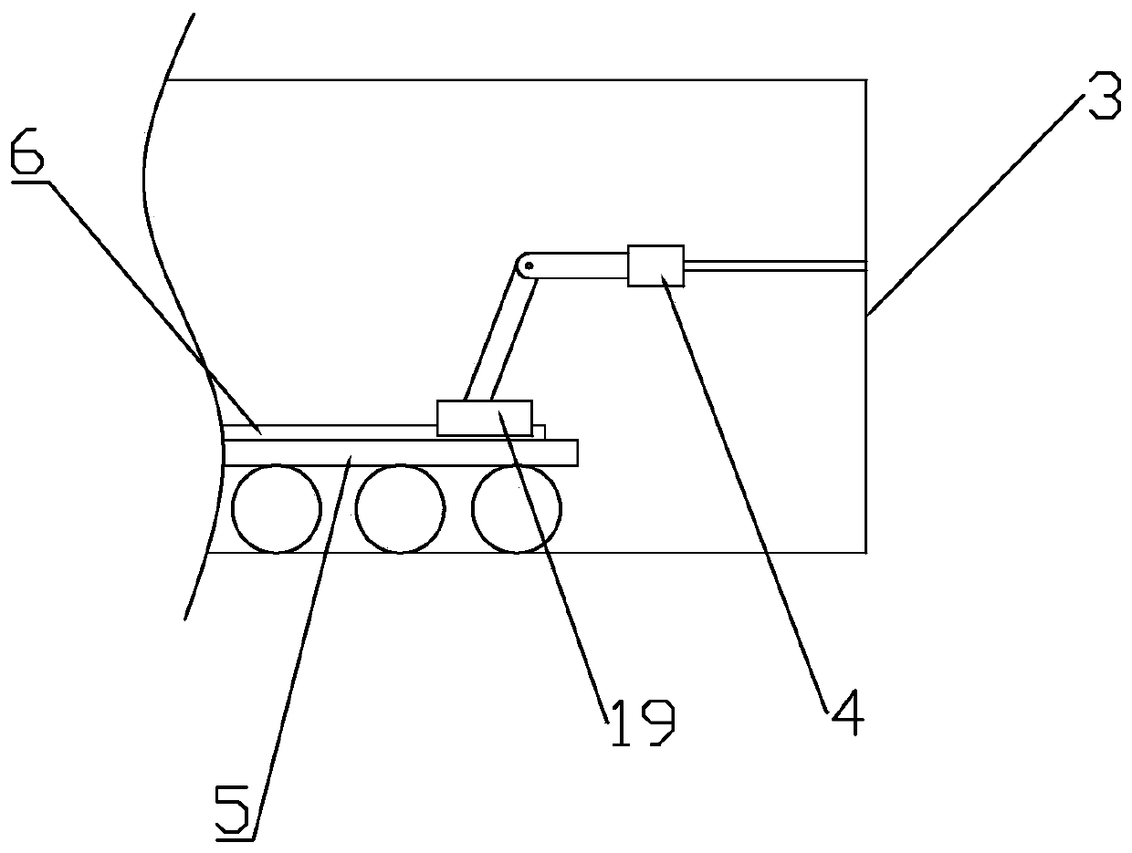 A laser pointing rock drilling device