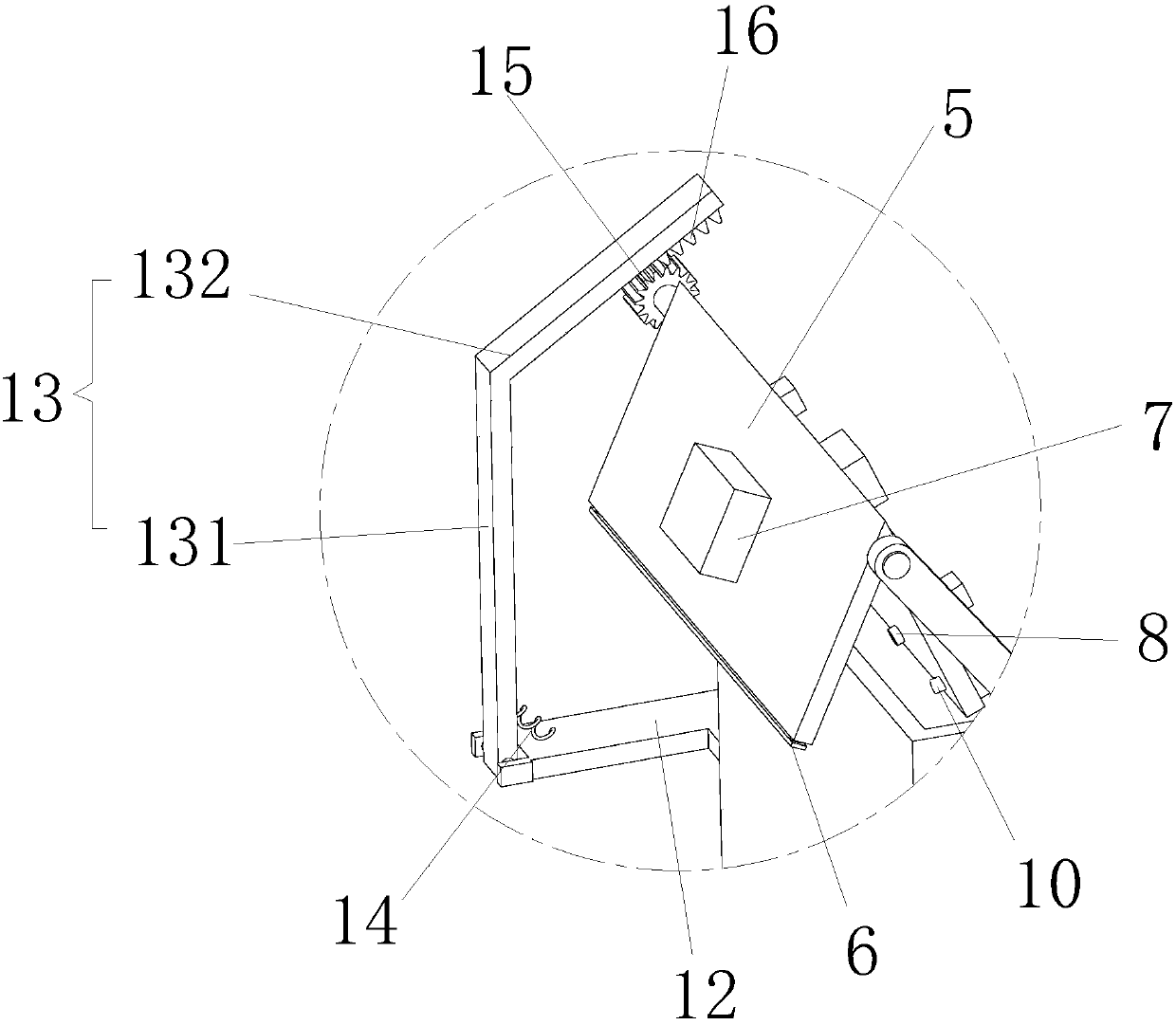 Automatic bagging device for winter peaches