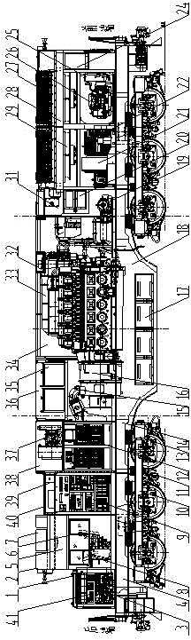 High-power alternating-current transmission shunting diesel locomotive