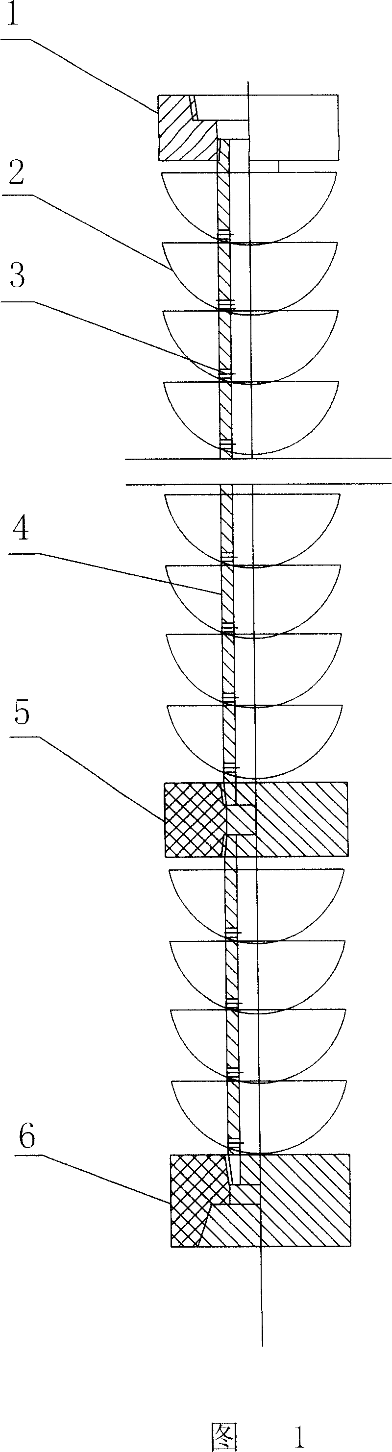 Method for realizing high-water containing same-well injection-production by multi-cup equi-flow type down-hole oil-water separator