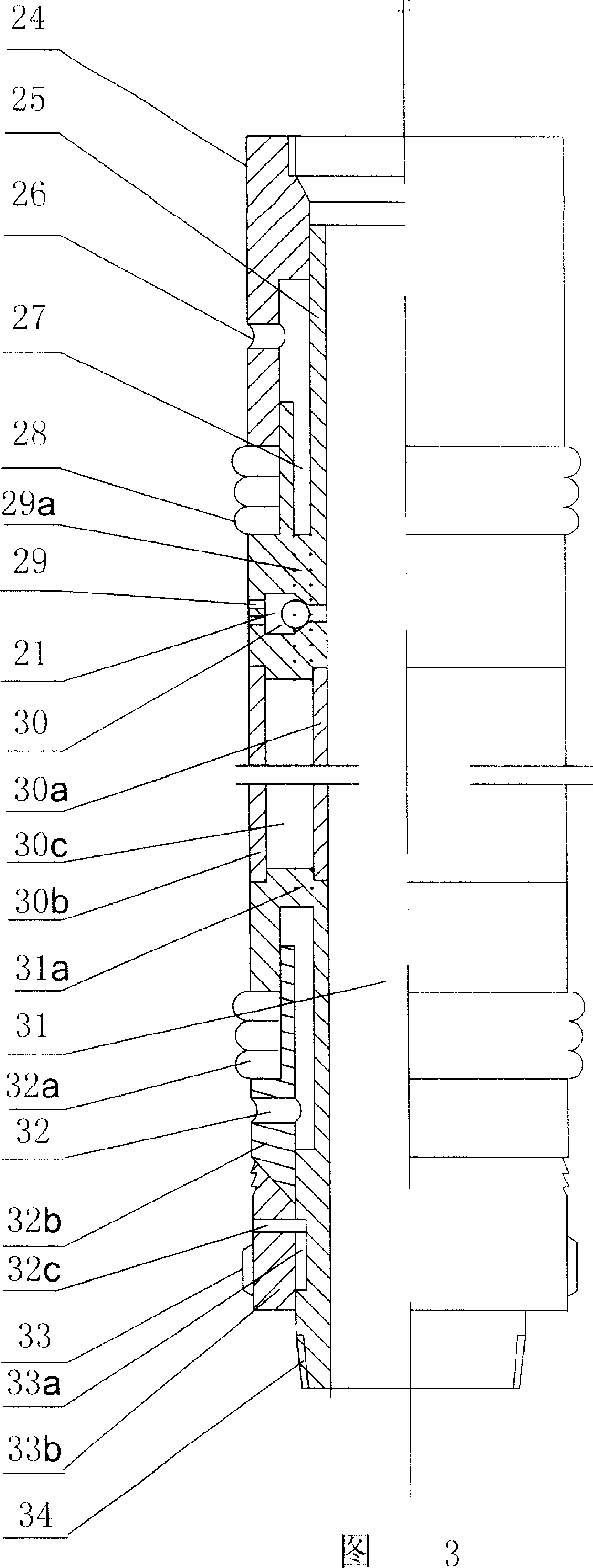 Method for realizing high-water containing same-well injection-production by multi-cup equi-flow type down-hole oil-water separator