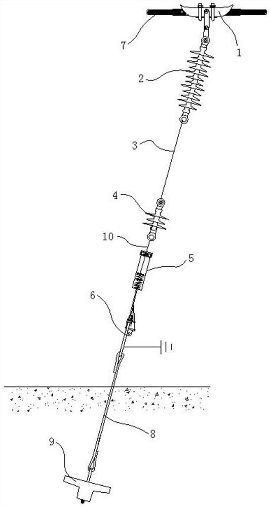 Power transmission line deicing jump buffer device