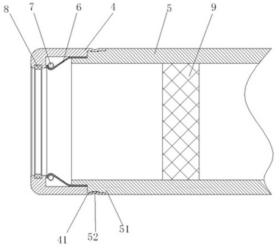 Connection structure between conductive rod and electrical connection device