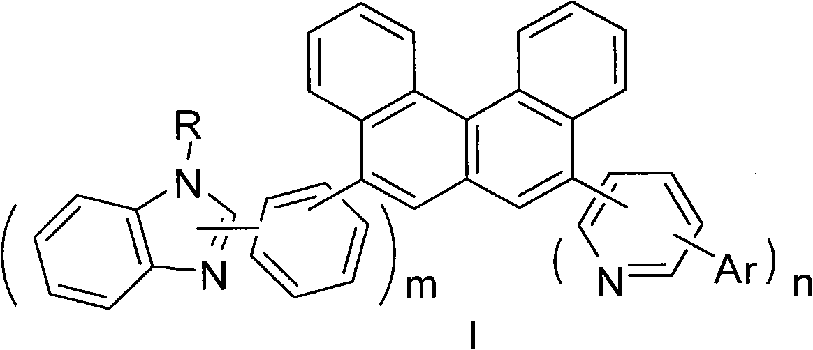 Benzophenanthrene compound containing benzoglioxaline group and application thereof