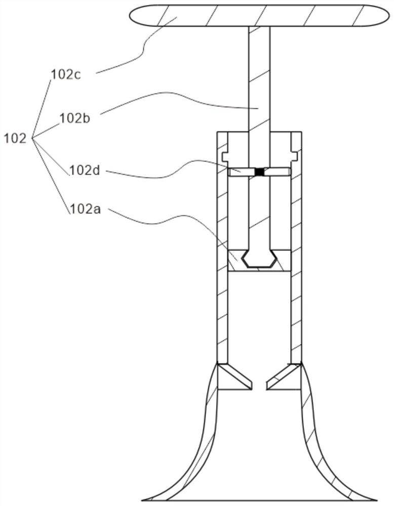 Rapid manufacturing tool for sealing rubber ring pad based on principle of compasses