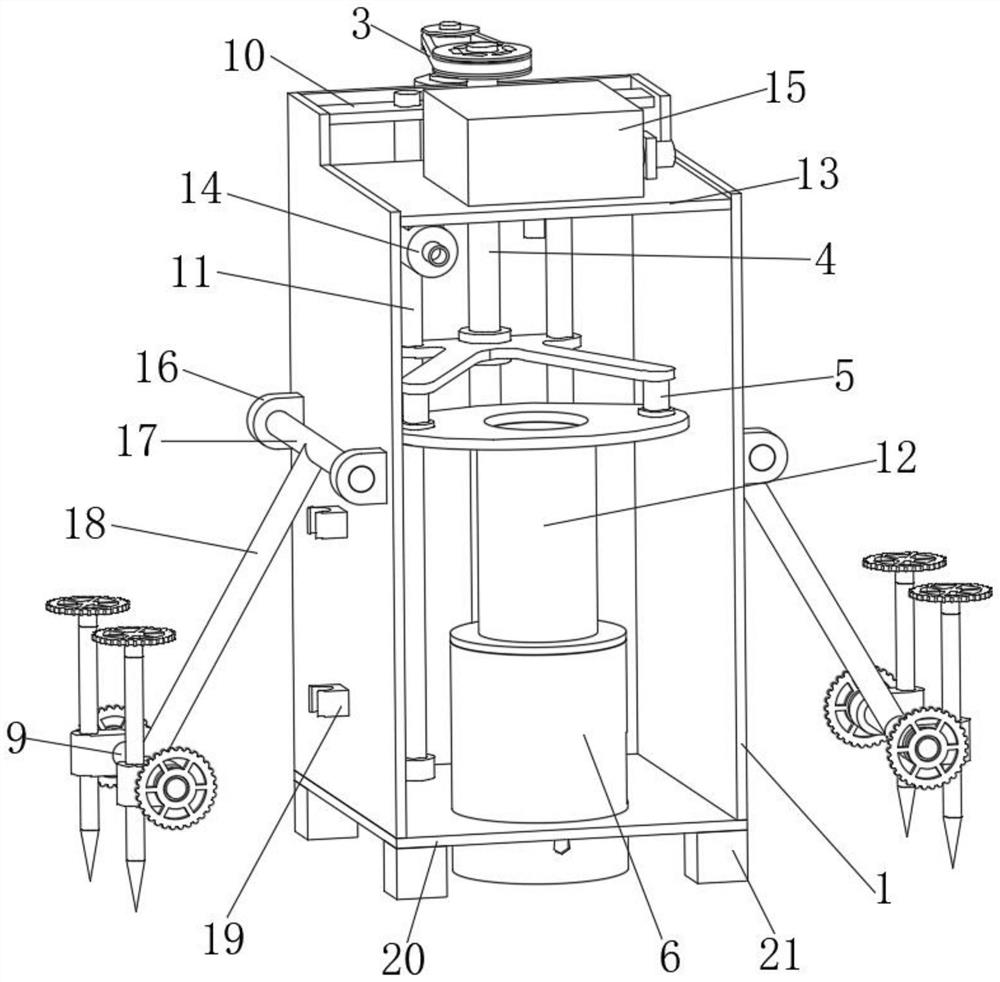 Hydrogeological drilling same-diameter repeated water pumping device