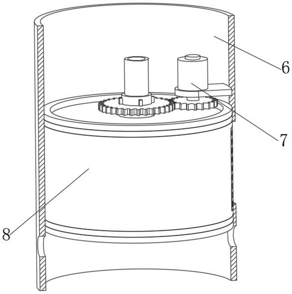 Hydrogeological drilling same-diameter repeated water pumping device