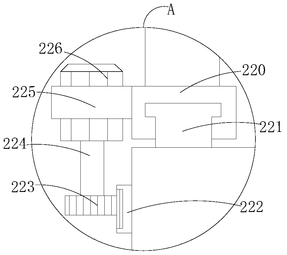 Water blowing structure for plastic-wood material processing