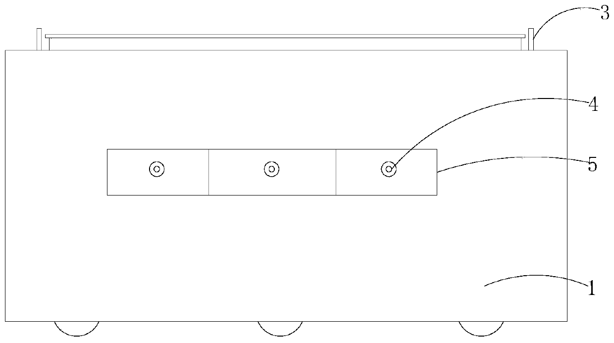 Water blowing structure for plastic-wood material processing