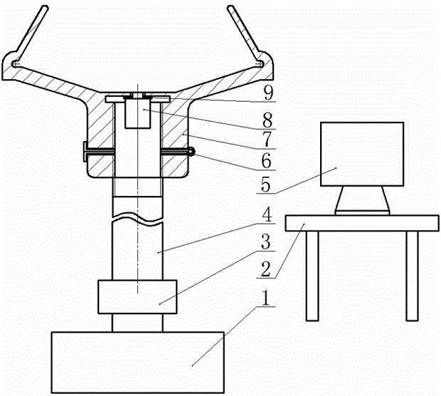 High-speed spinning cup internal flow field dynamic pressure wireless measuring device