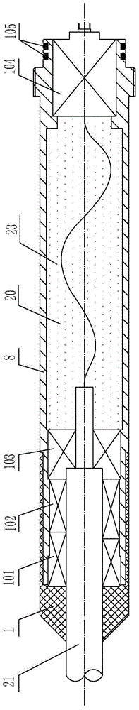 A watertight load-bearing connector for zero-buoyancy optical cable