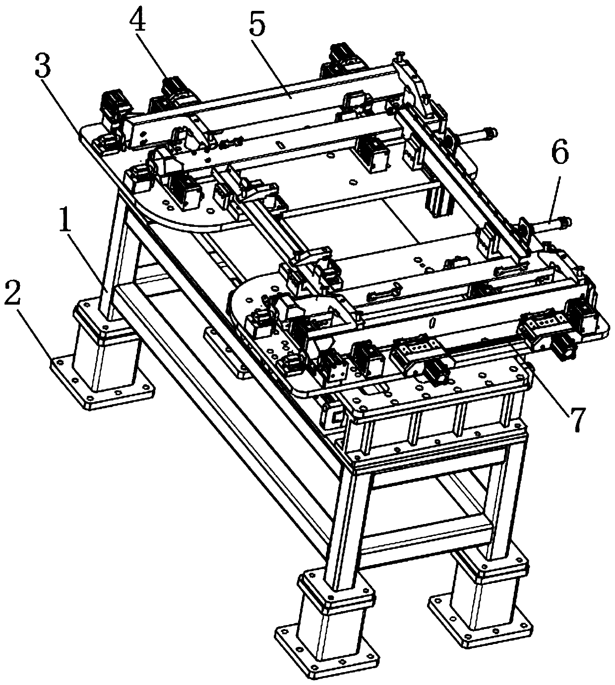 An assembly protection device for an electronic product shell frame