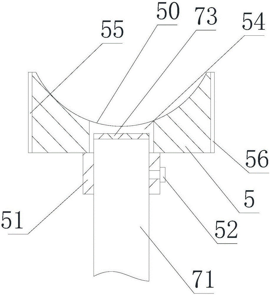 High-voltage cable head grounding device