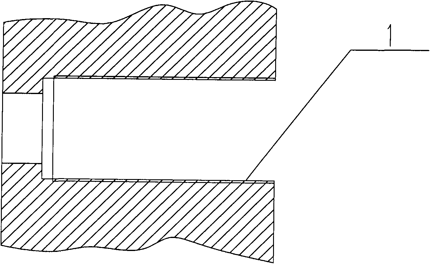 Repairing method for leakage of installation screw hole on installation surface of integration box