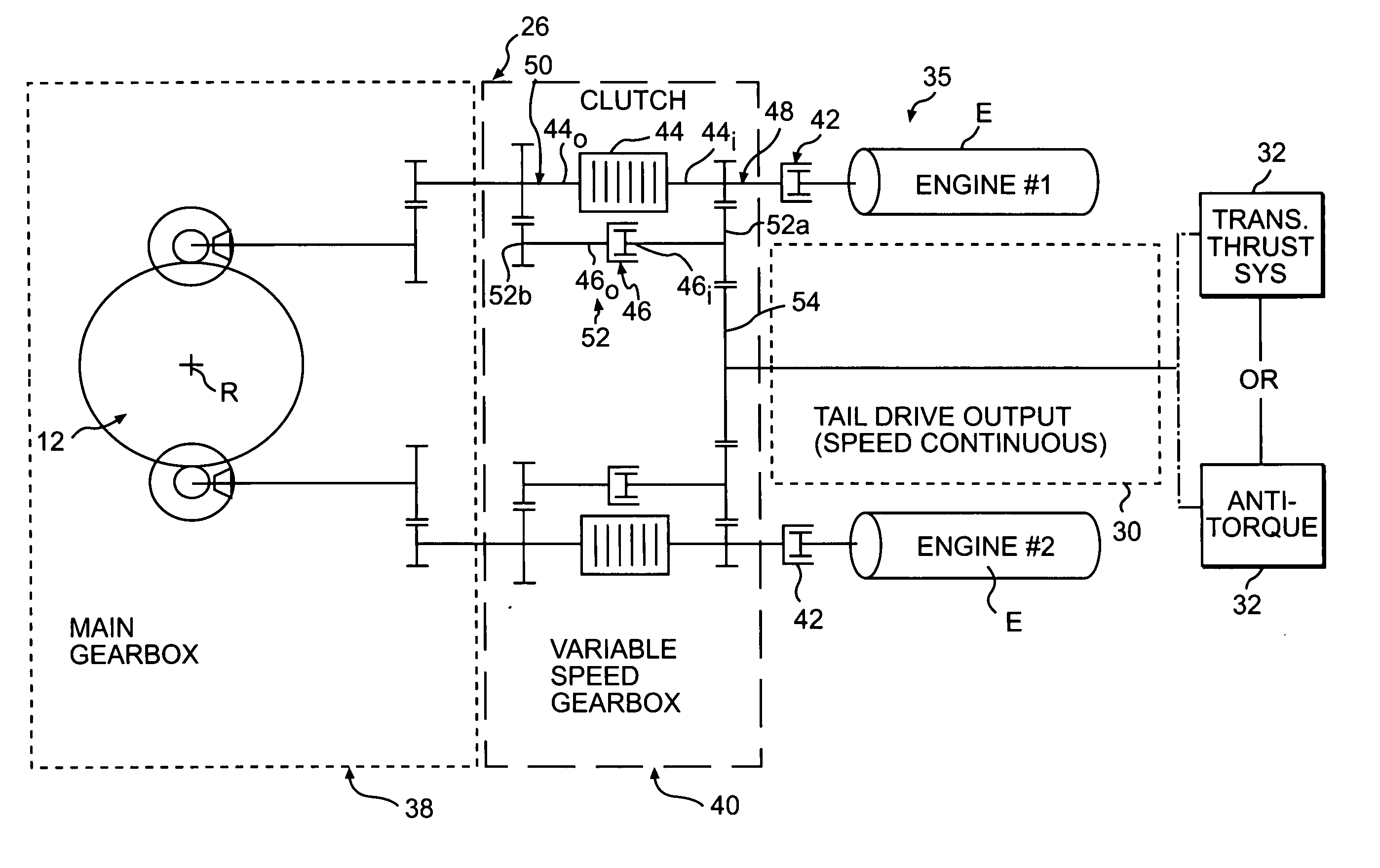 Variable speed transmission for a rotary wing aircraft