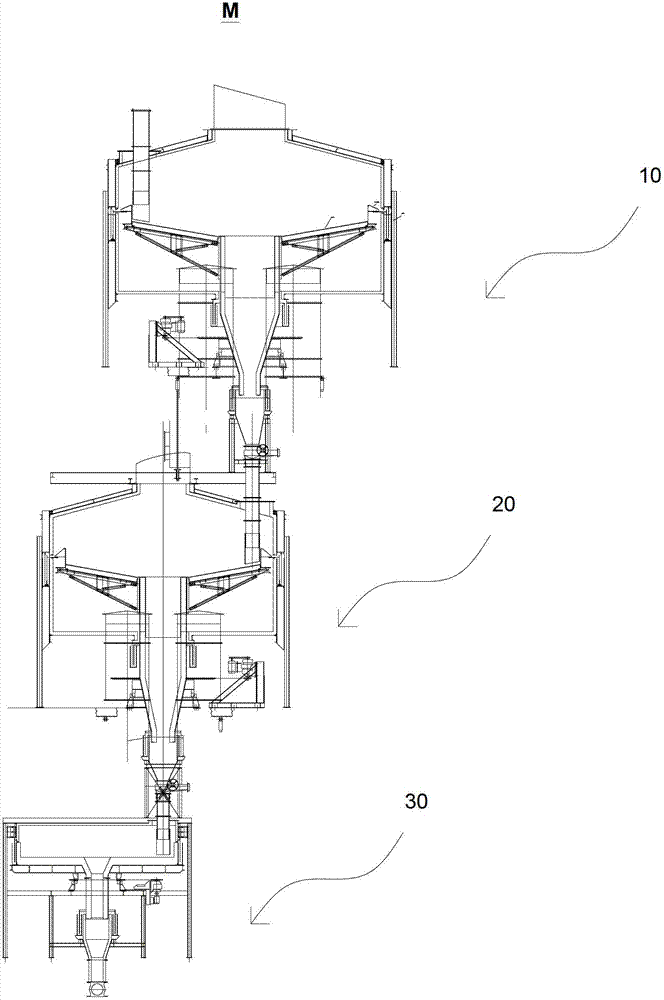 Large low-rank coal purifying quality-improving processing device