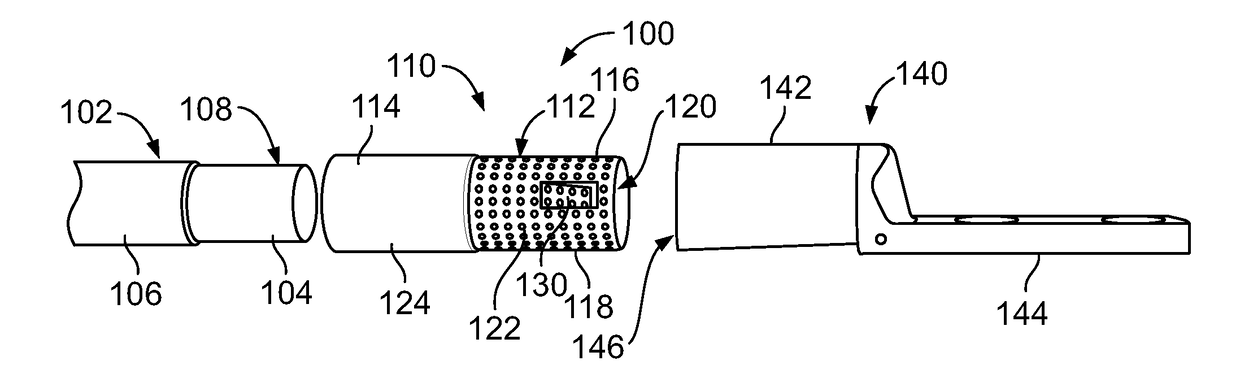 Connecting insert for a terminal assembly