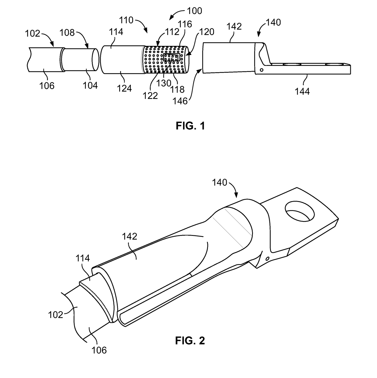 Connecting insert for a terminal assembly