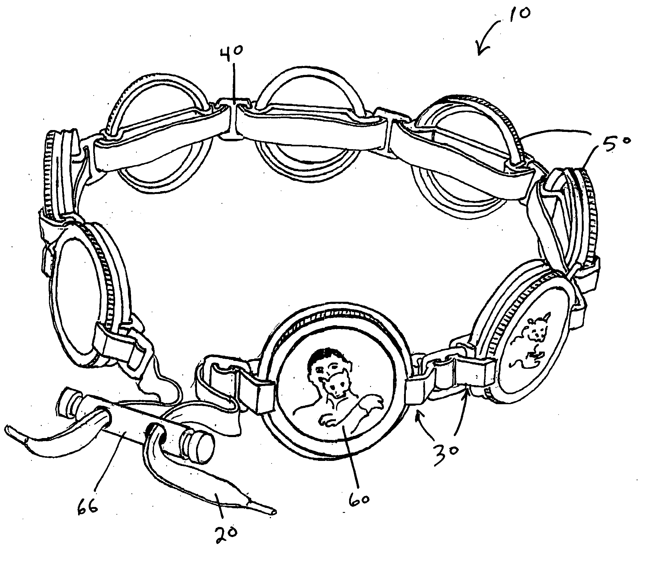 Canning screw band charm clip and assembly