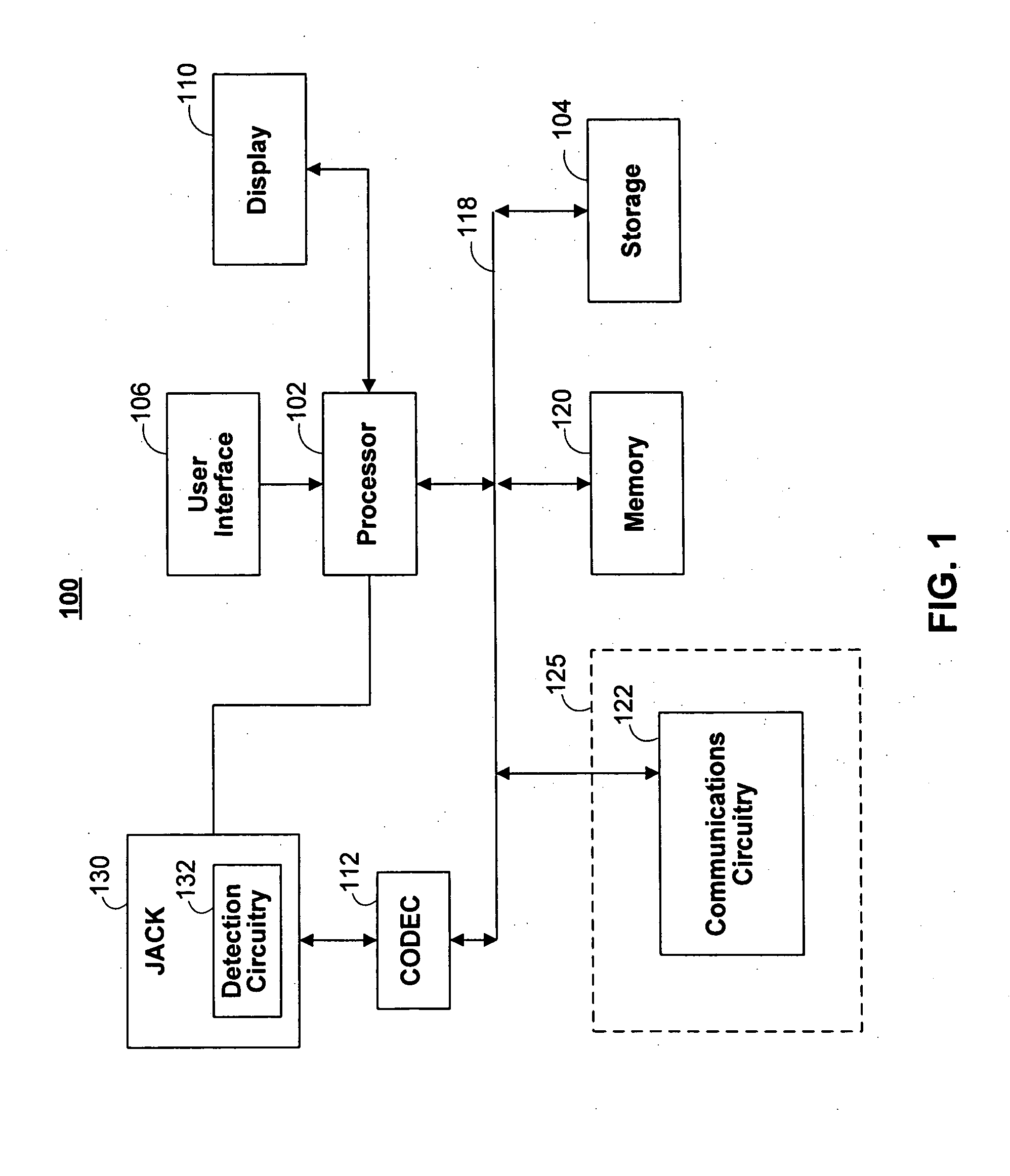 Audio I/O headset plug and plug detection circuitry