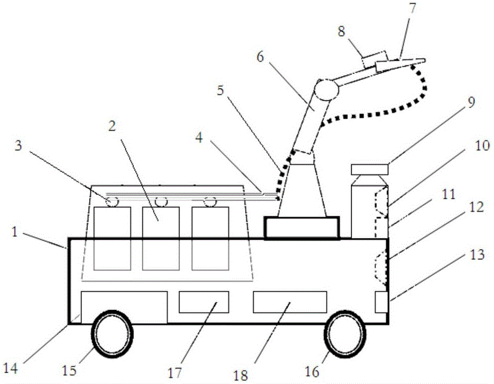 Firefighting robot positioning and navigation system and positioning and navigation method thereof