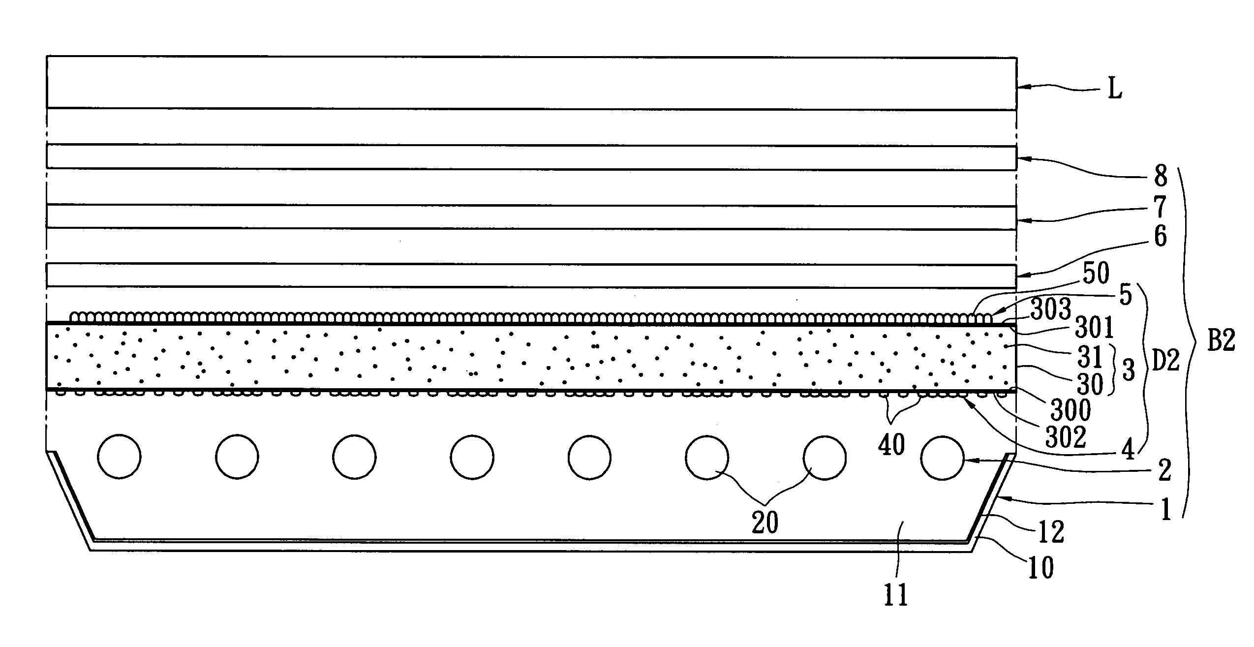 Compound diffusion plate structure, backlight module, and liquid crystal display